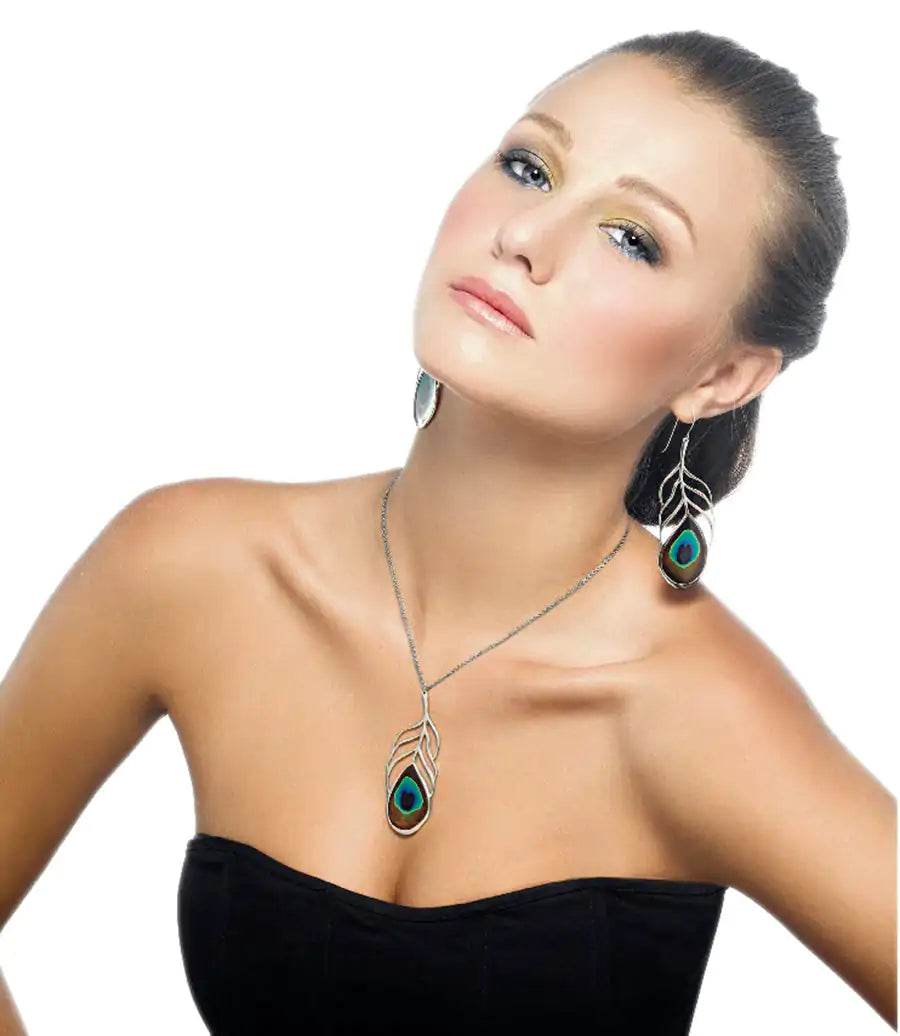 Peacock Eye Pendant Necklace - EveryRetailNeed.Com