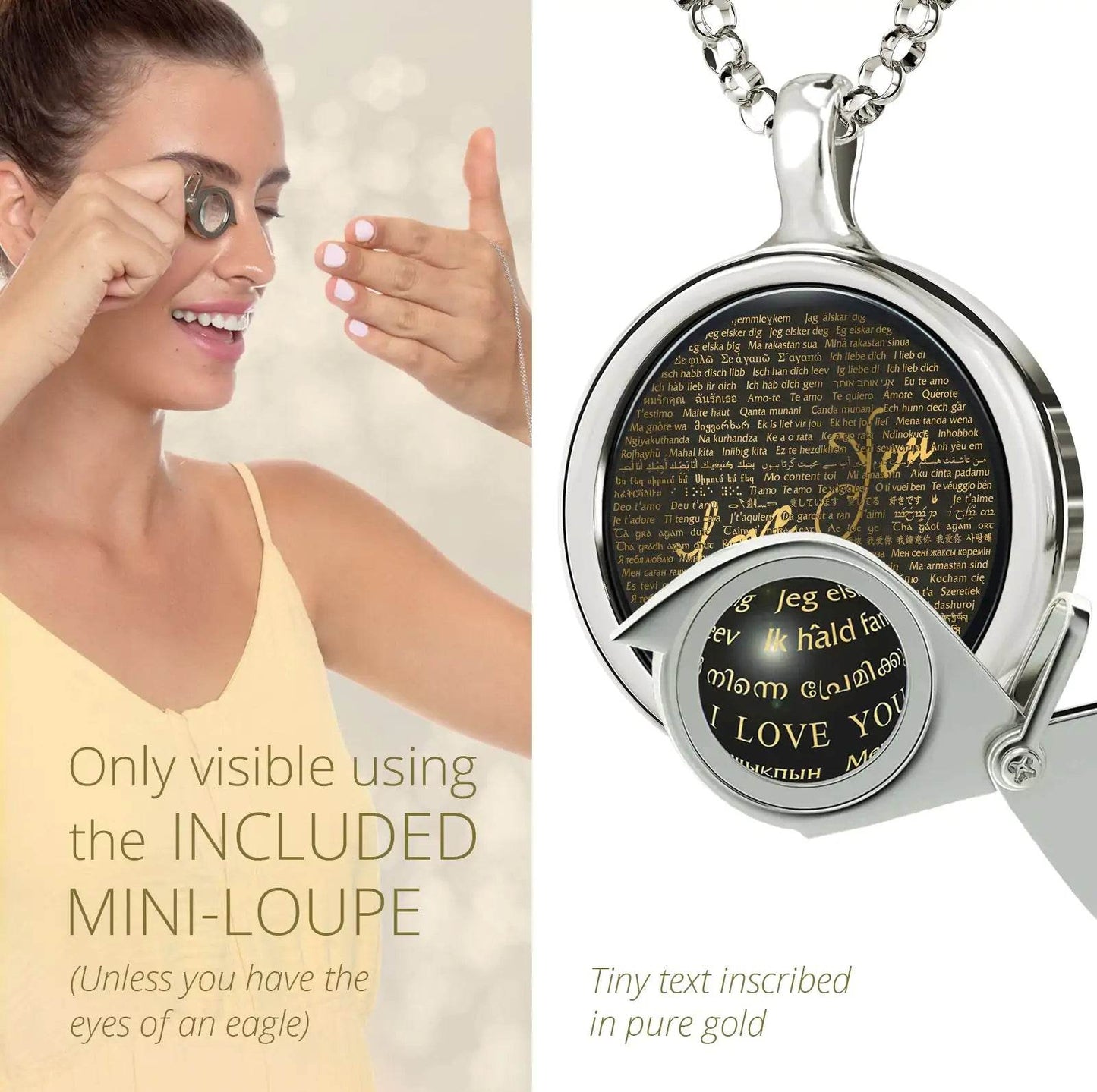Global Love Script Necklace - EveryRetailNeed.Com
