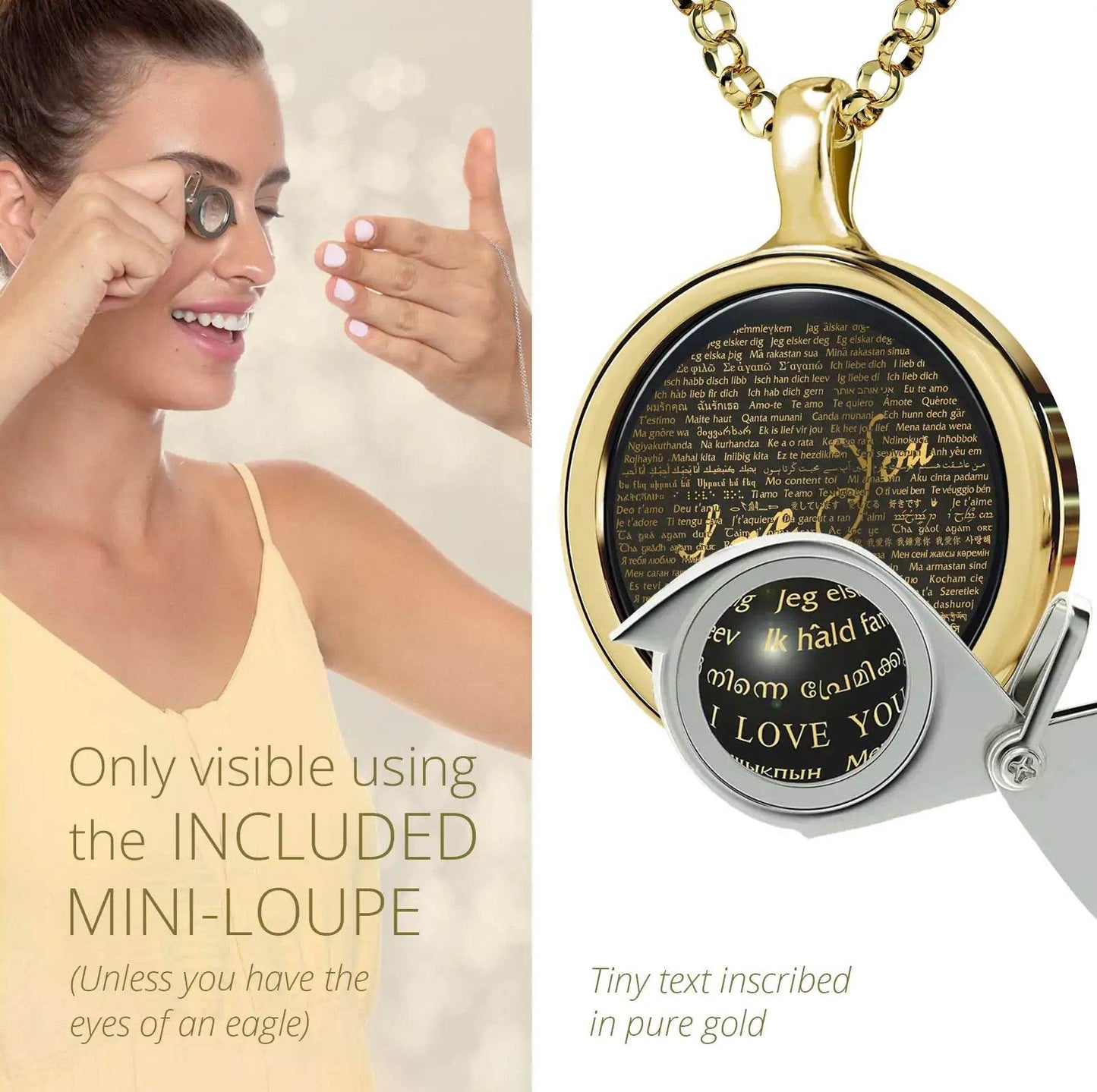 Global Love Script Necklace - EveryRetailNeed.Com