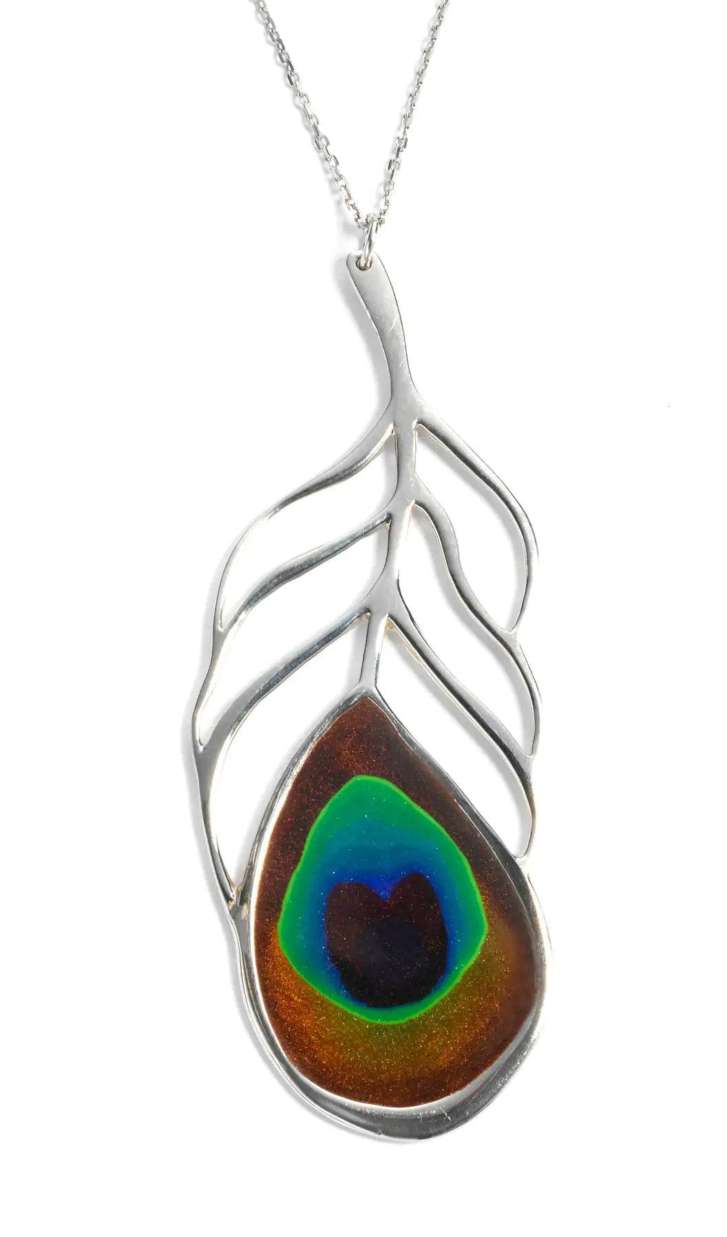 Peacock Eye Pendant Necklace - EveryRetailNeed.Com