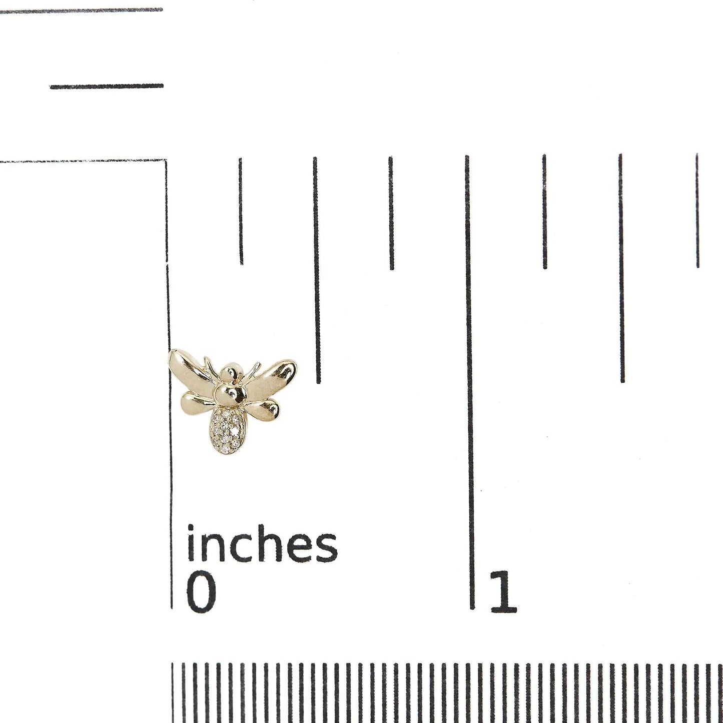 Gold Bumble Bee Diamond Studs - EveryRetailNeed.Com