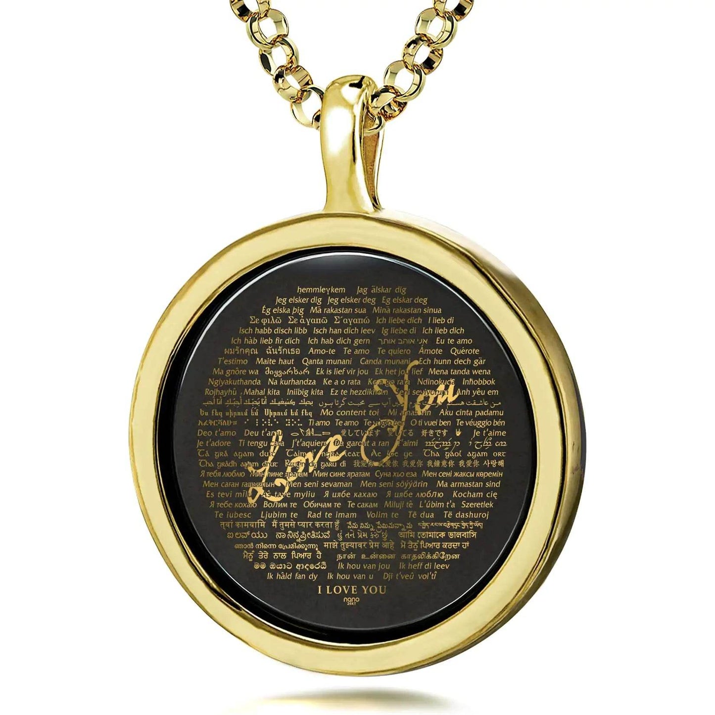 Global Love Script Necklace - EveryRetailNeed.Com