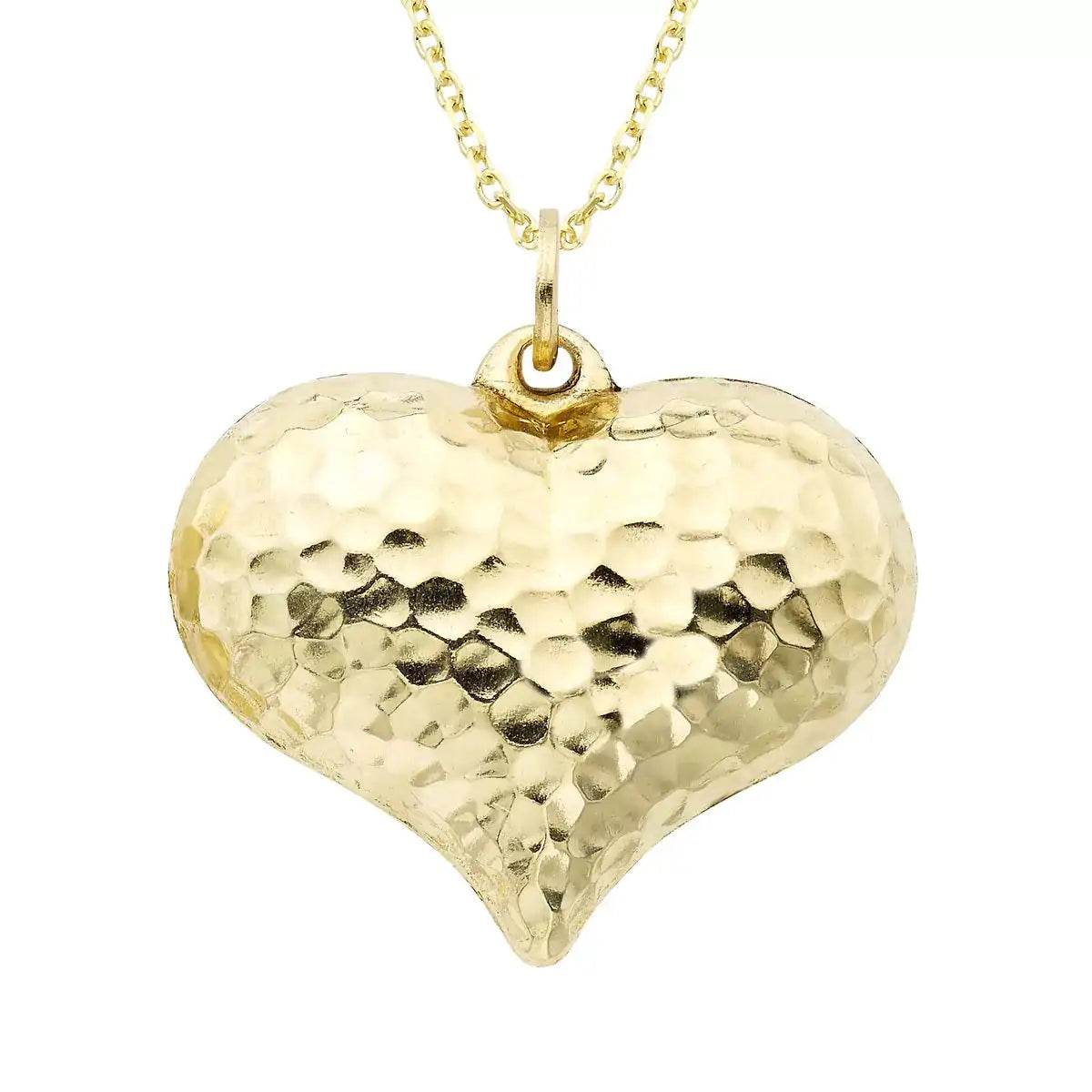 Puff Heart Charm Necklace - EveryRetailNeed.Com