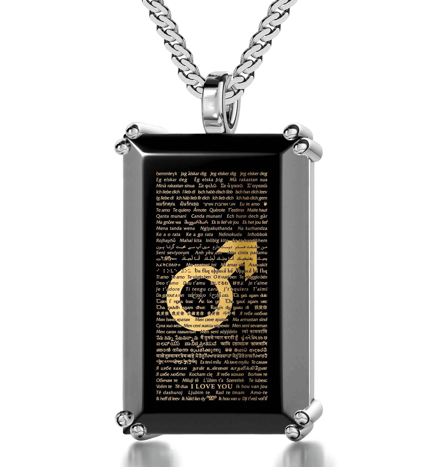 I Love You Global Necklace - Man - EveryRetailNeed.Com