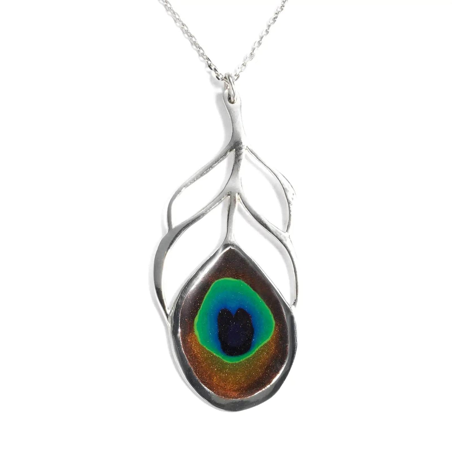 Peacock Eye Pendant Necklace - EveryRetailNeed.Com