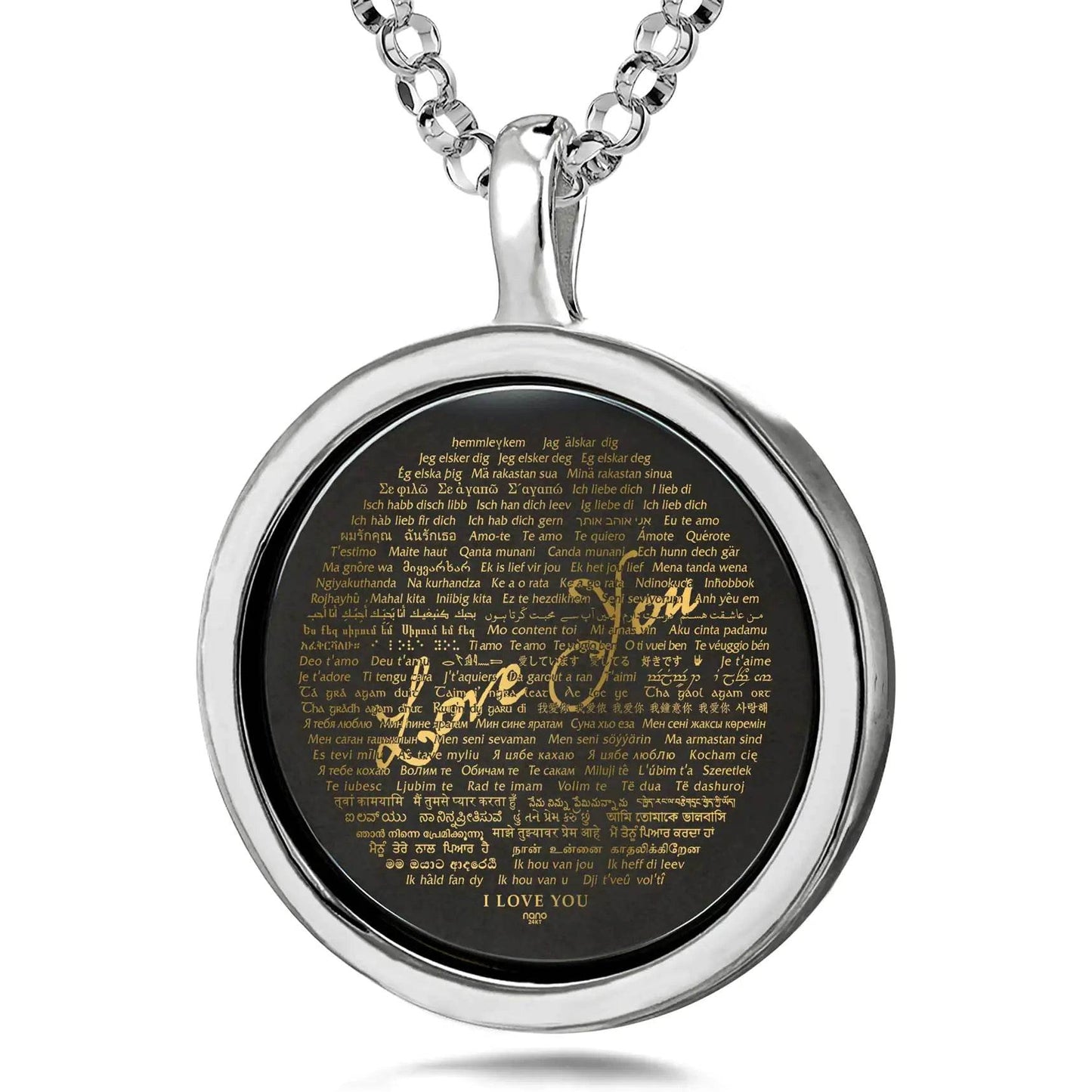 Global Love Script Necklace - EveryRetailNeed.Com