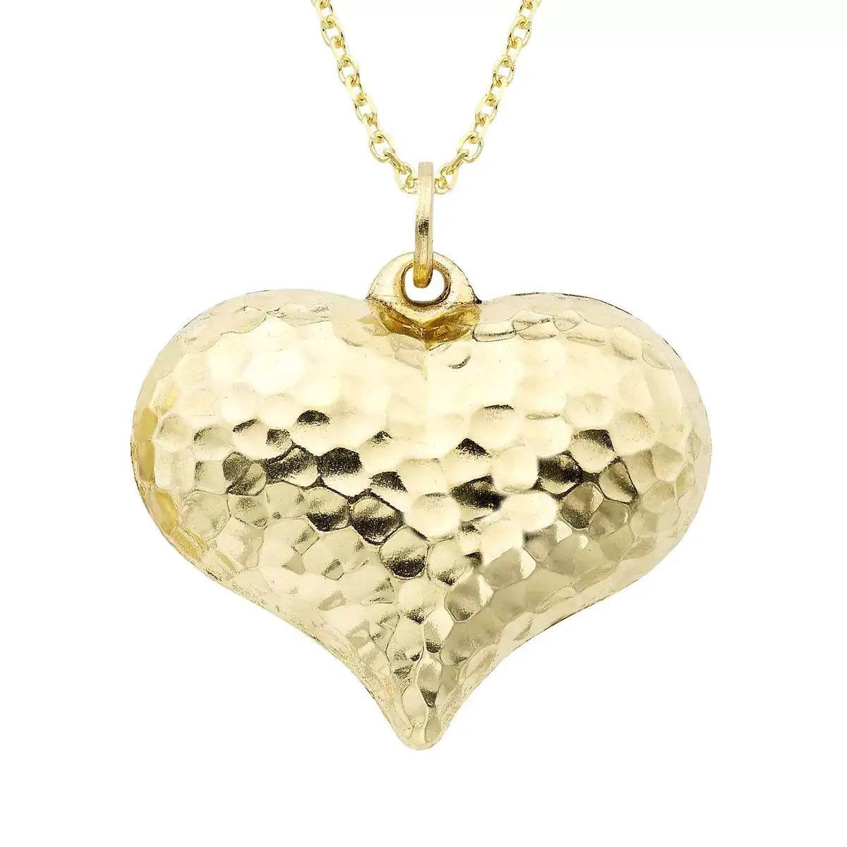 Puff Heart Charm Necklace - EveryRetailNeed.Com