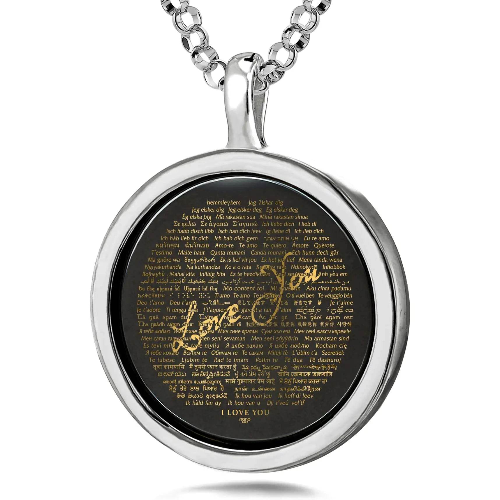Global Love Script Necklace - EveryRetailNeed.Com