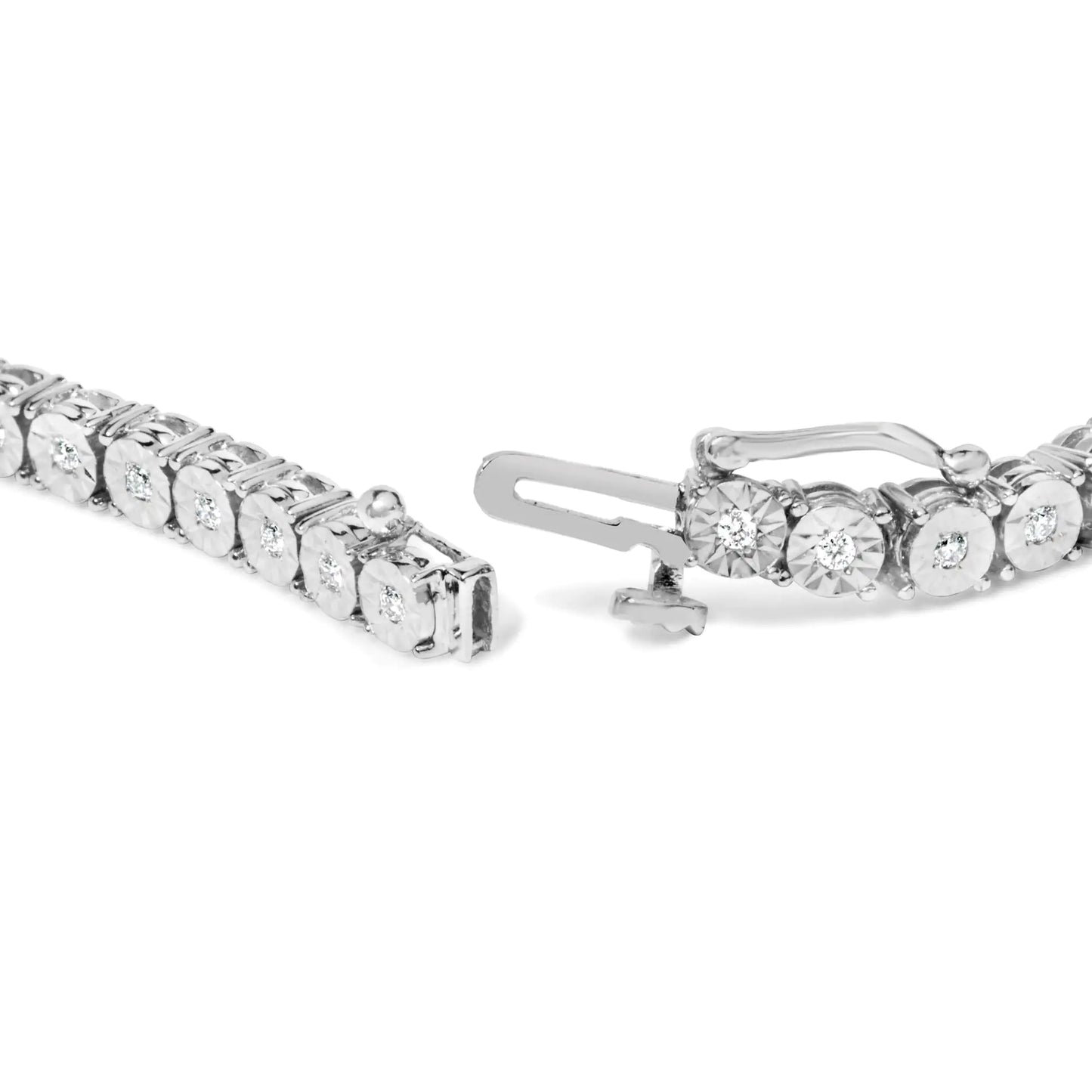 Sterling Silver Lab Diamond Tennis Bracelet 7.25"